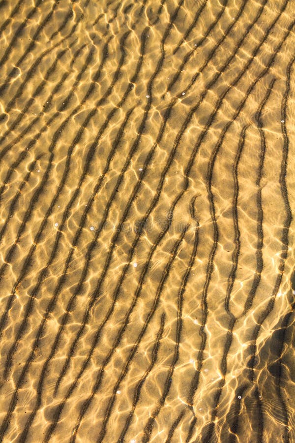 Beach wave ripples