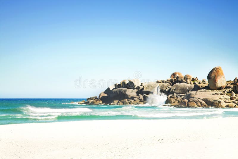 Beach with waves royalty free stock photos Beach with waves royalty free stock photos