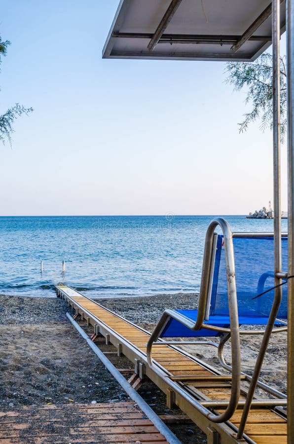 Beach Wheel Chair System Which Enables Disabled People’s Access To The