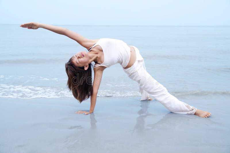 Beach Yoga stock photography Beach Yoga stock photography