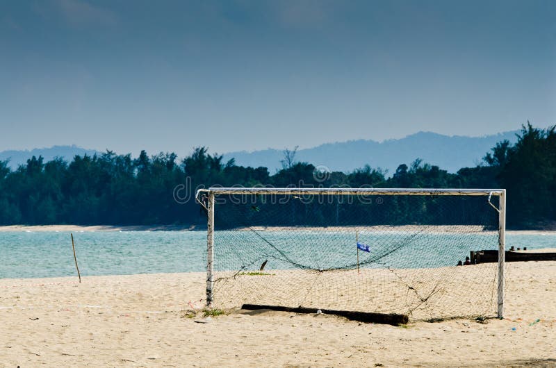Beachball goal stock image. Image of beach, goal, sports 24546265