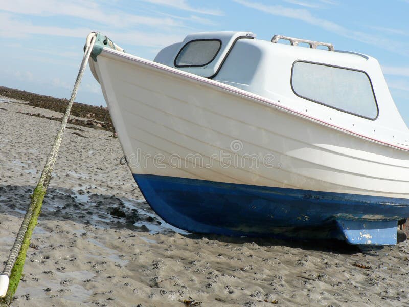Beached Boat royalty free stock photos