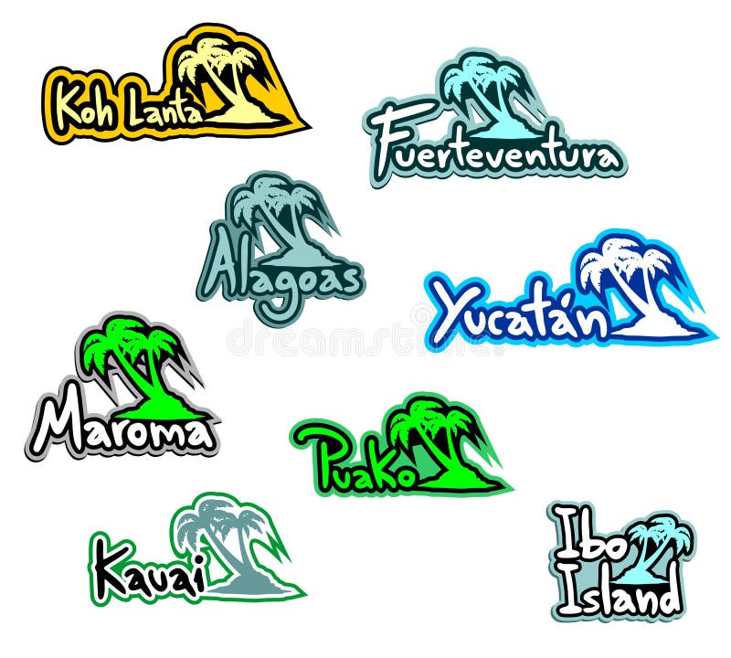 Beachs di paradiso royalty illustrazione gratis Beachs di paradiso royalty illustrazione gratis