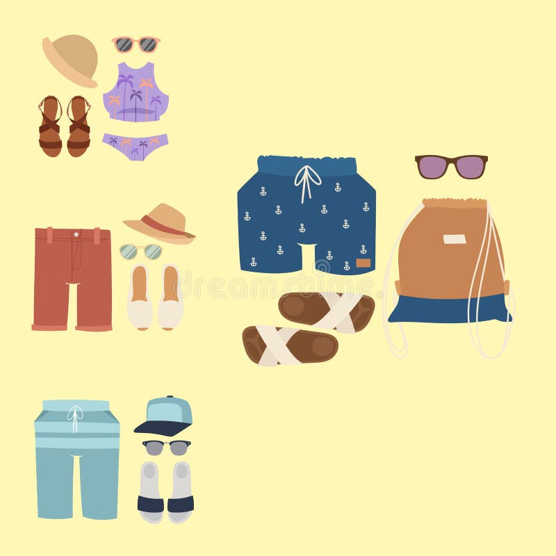 Beach Garments Stock Illustrations – 289 Beach Garments Stock ...
