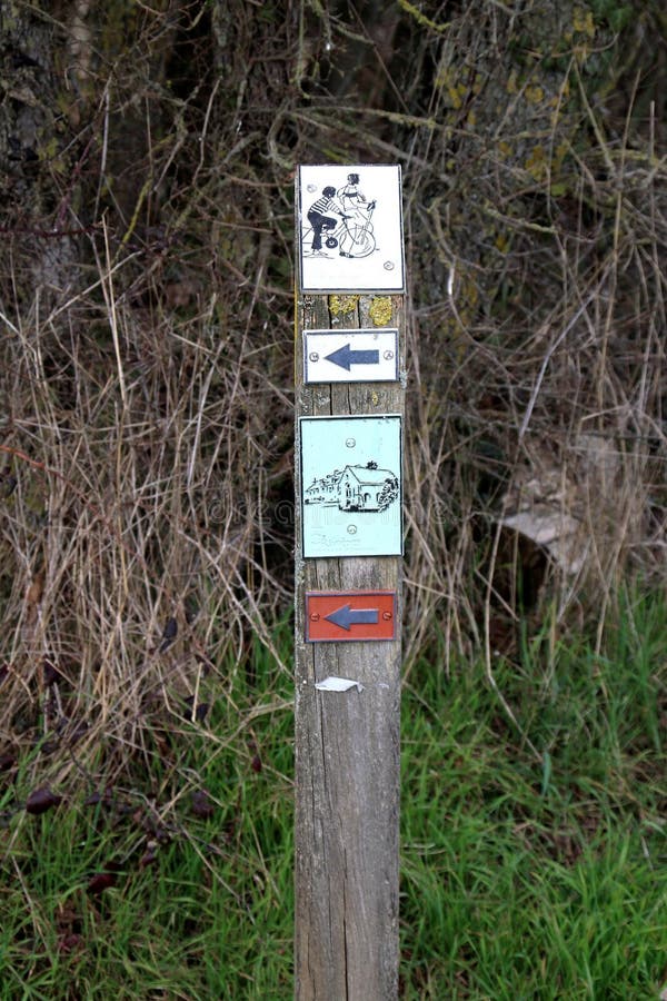 Beacon indicating a hike stock photo. Image of grass 270782808