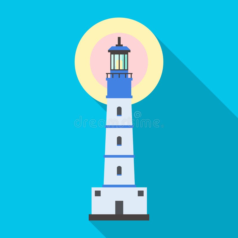 Beacon Vector Icon.Black Vector Icon Isolated On White Background