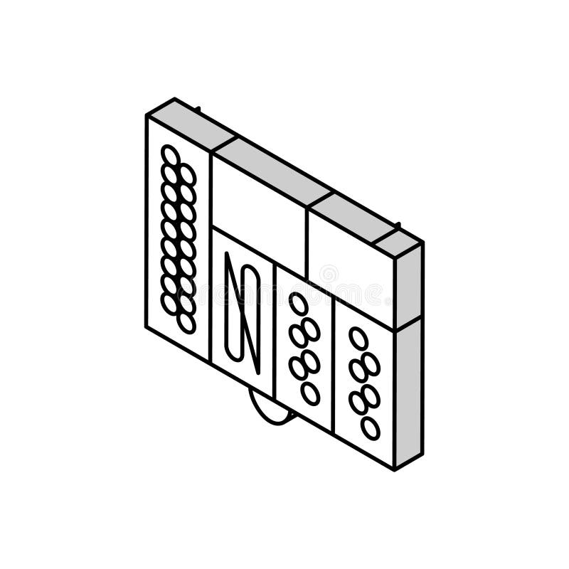 Bijuteriile de mărgele care fac ca setul de jucării pentru copii să fie ilustrat cu un vector de imagine izometric royalty free illustration