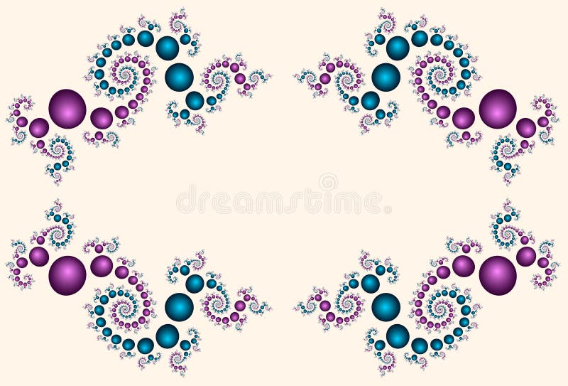 Beadwork-Rand vektor abbildung Beadwork-Rand vektor abbildung