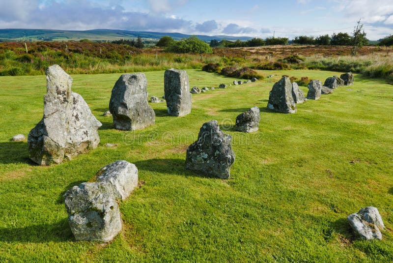 Beaghmore stone circles stock image. Image of view, cookstown 163746969