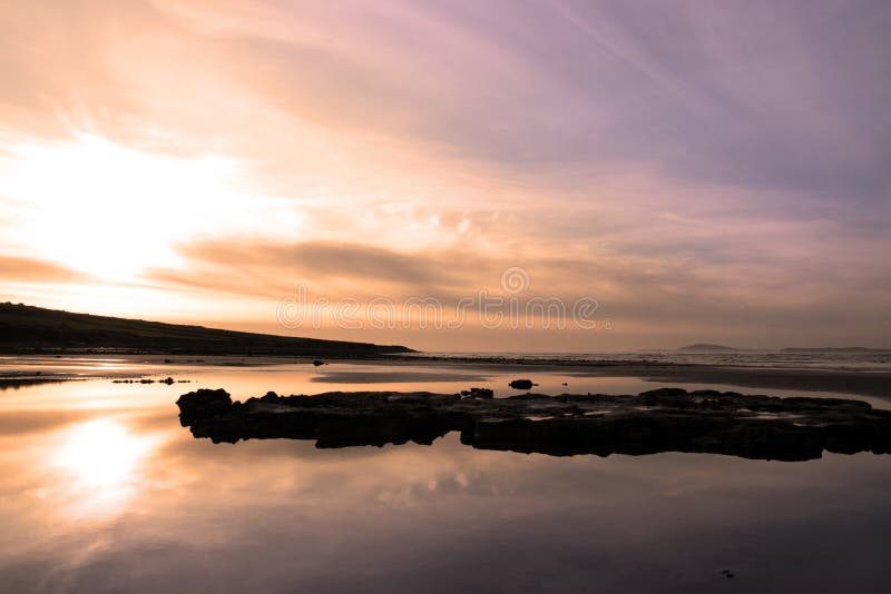 Beale purple beach dawn