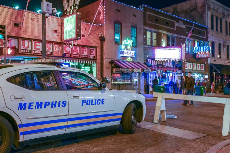 Beale Street, Memphis, Tennessee. Memphis, Tennessee, USA - March 23,2019: Beale Street in Memphis by night. This street is famous for its blues clubs stock images Beale Street, Memphis, Tennessee. Memphis, Tennessee, USA - March 23,2019: Beale Street in Memphis by night. This street is famous for its blues clubs stock images