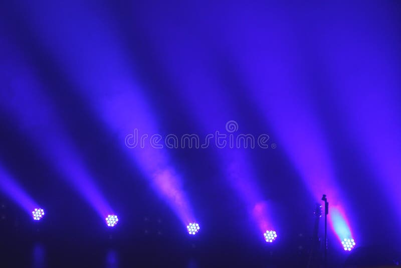 Beams of Blue Light on Stage Stock Image Image of abstract, bright