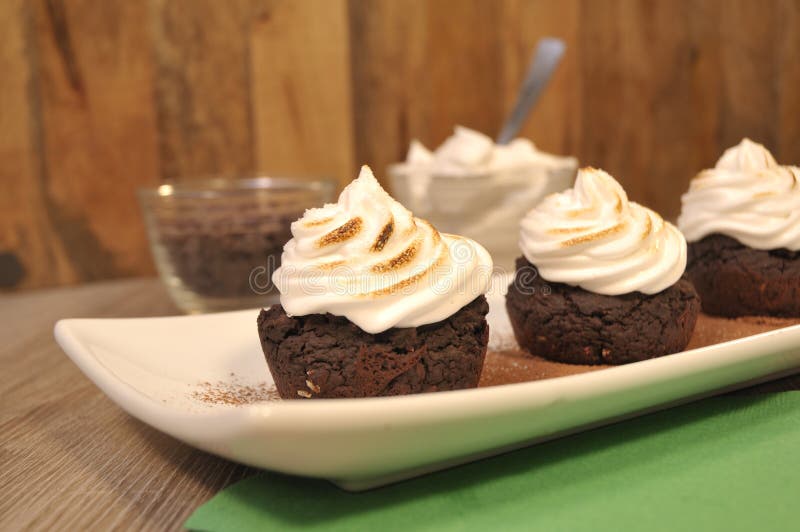 Bean Brownies Dessert nero fotografia stock libera da diritti Bean Brownies Dessert nero fotografia stock libera da diritti
