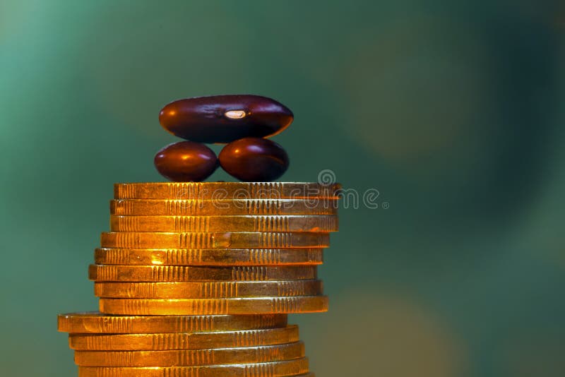Bean and money stock photo. Image of energy, cheap, franc 27578670
