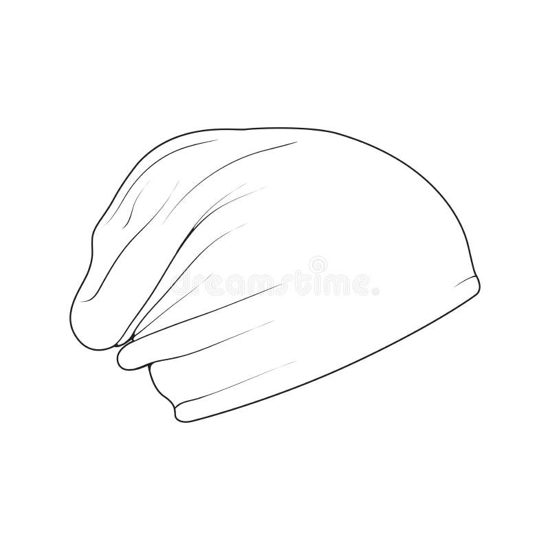 beanie-hat-outline-drawing-vector-beanie-hat-in-a-sketch-style-trainers-template-outline