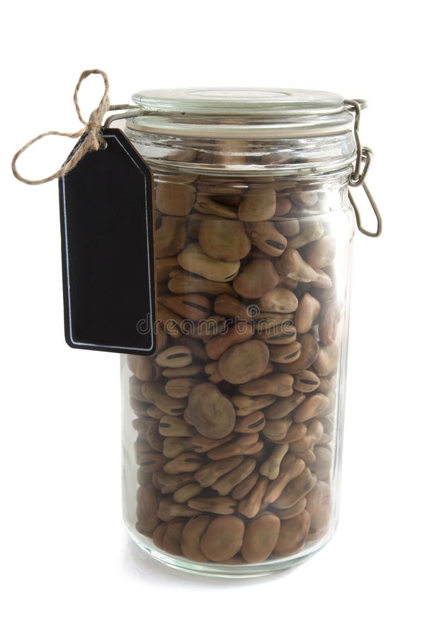 Glass Jar Filled With Beans Stock Photo Image of color, meal 24900462