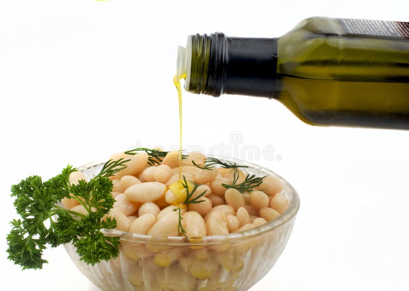 Beans salad with Olive Oil stock photo. Image of formal 26841522