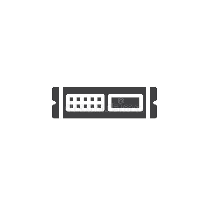 Beanspruchen Sie Einheit, Serverikonenvektor, gefülltes flaches Zeichen, das feste Piktogramm stark, das auf Weiß lokalisiert wir lizenzfreie abbildung Beanspruchen Sie Einheit, Serverikonenvektor, gefülltes flaches Zeichen, das feste Piktogramm stark, das auf Weiß lokalisiert wir lizenzfreie abbildung