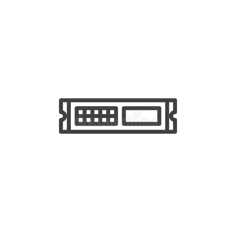 Beanspruchen Sie Einheit, Serverlinie Ikone, Entwurfsvektorzeichen, das lineare Artpiktogramm stark, das auf Weiß lokalisiert wir stock abbildung Beanspruchen Sie Einheit, Serverlinie Ikone, Entwurfsvektorzeichen, das lineare Artpiktogramm stark, das auf Weiß lokalisiert wir stock abbildung