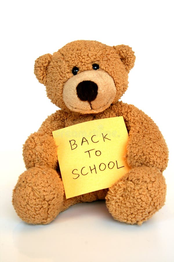 Bear going back to school royalty free stock photography Bear going back to school royalty free stock photography