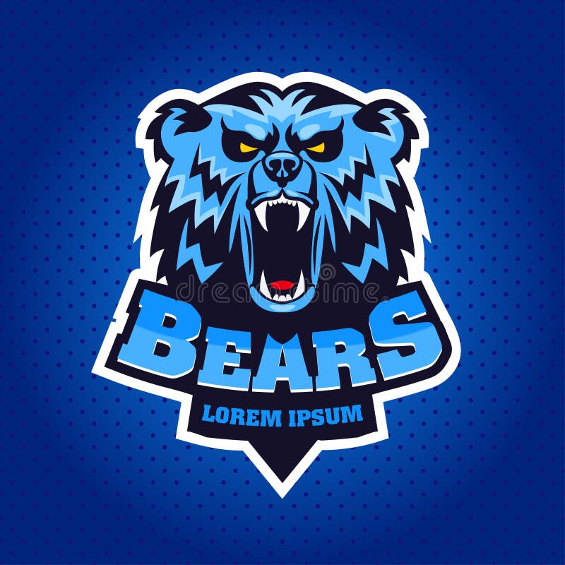 Epic Face Bear Mascot Logo Stock Vector (Royalty Free) 2329160967