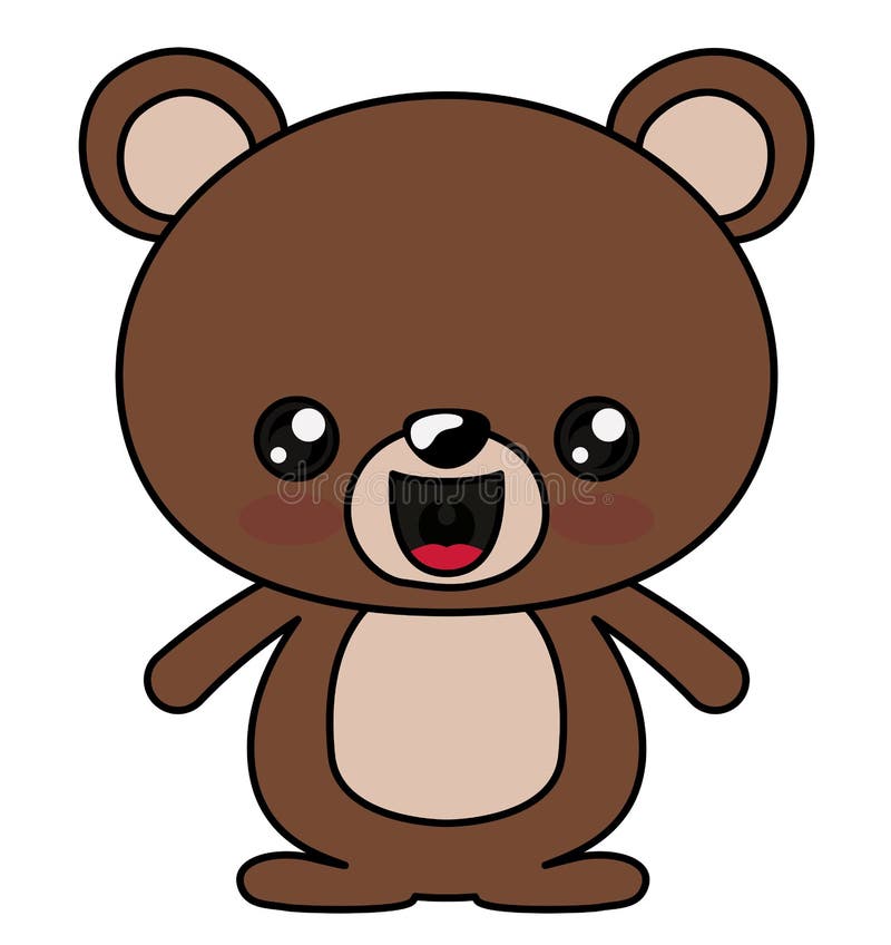 Bear kawaii cartoon design