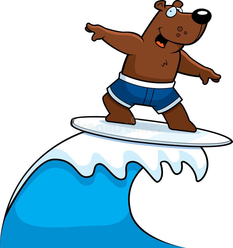 Bear Surfing Stock Photography - Image: 8456072
