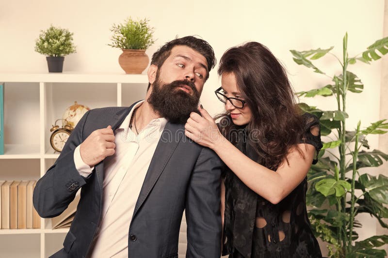 Beard or Barb. Career Woman Touch Hipster Beard. Unshaven Businessman with  Long Beard Hair Stock Image - Image of parlor, office: 205615311