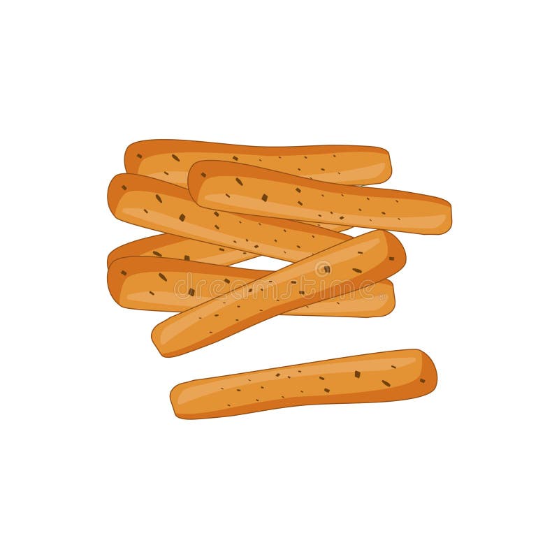 Sliced Bread.White Bread Vector Illustration. Stock Vector