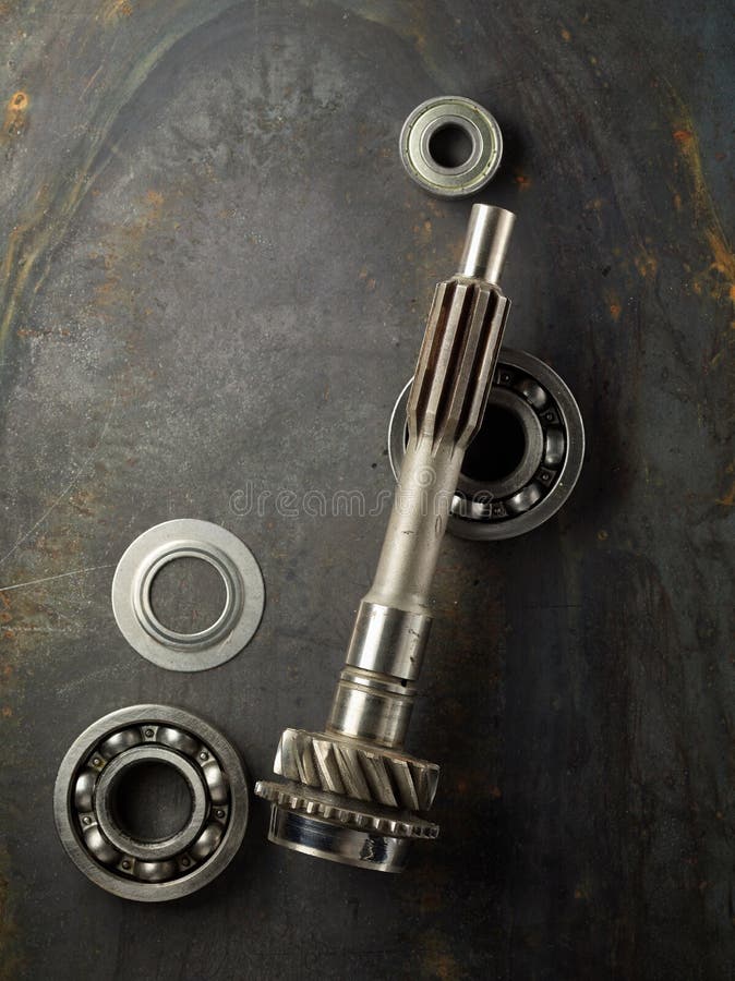 Bearings and gear stock image. Image of gear, technology 57882493