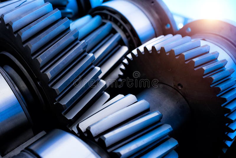 Bearings and Gears in the Transmission Stock Image Image of large