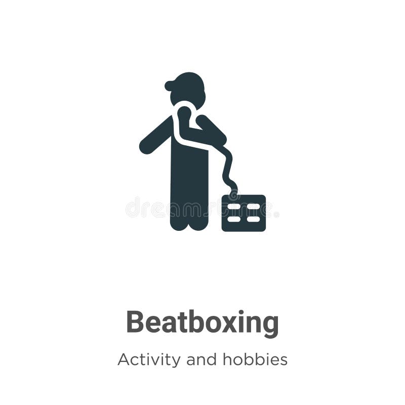 Beatboxing Icon In Trendy Design Style. Beatboxing Icon Isolated On