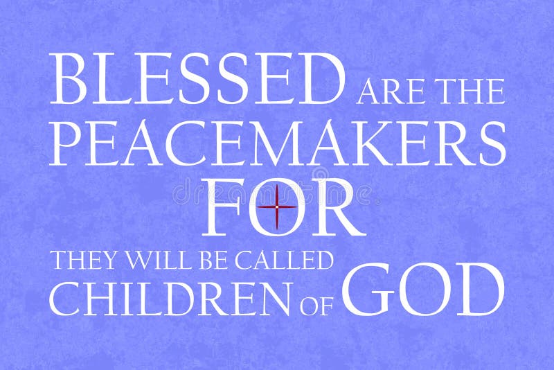 Beatitudes Peacemakers Blue Purple