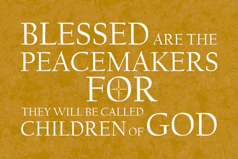Beatitudes Peacemakers Brown