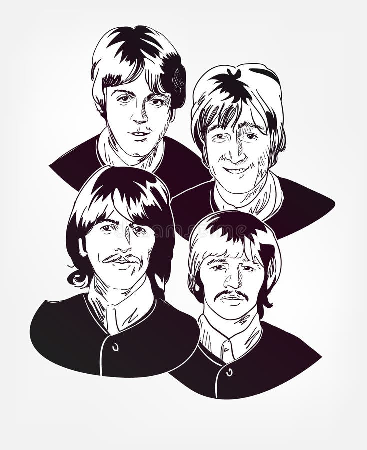 Beatles Logo Drawings