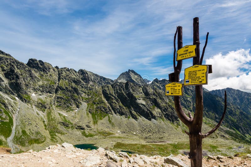 Beatuiful view on High Tatras mountains in Slovakia