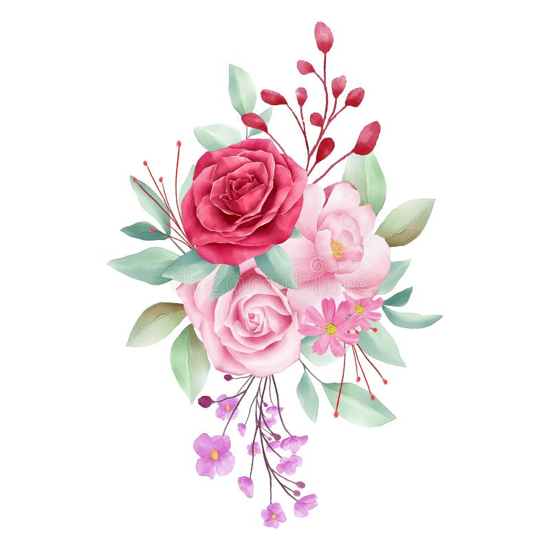 Beau bouquet de fleurs pour élément de cartes de mariage ou de voeux vectoriel illustration de vecteur Beau bouquet de fleurs pour élément de cartes de mariage ou de voeux vectoriel illustration de vecteur