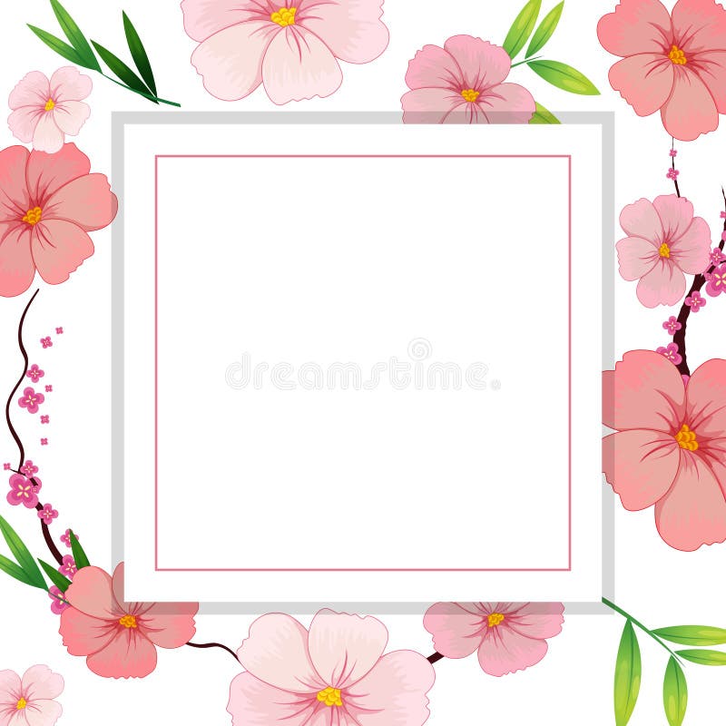 Beau calibre rose de fleur de ketmie illustration stock Beau calibre rose de fleur de ketmie illustration stock