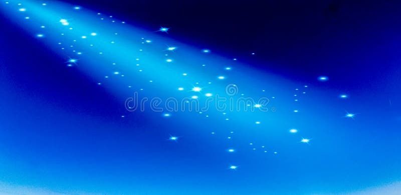 Beau faisceau de lumière même sur un fond bleu renversant ! illustration libre de droits Beau faisceau de lumière même sur un fond bleu renversant ! illustration libre de droits