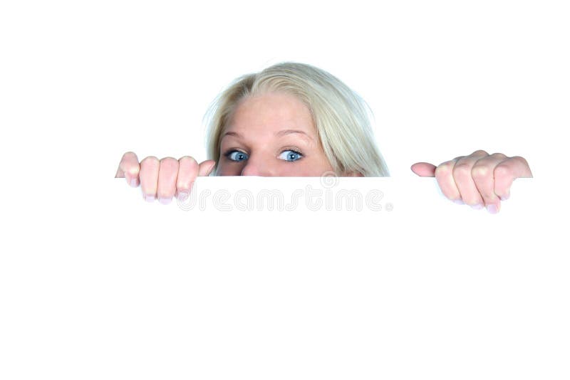 Ne Se Contentent Pas De Jeter Un Simple Coup D'oeil Jeter Un Coup D'oeil De Fille Image stock - Image du vide, femelle: 7739931