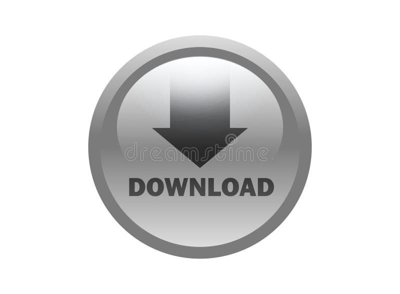 Beau logo d'icône de téléchargement d'isolement sur le fond blanc illustration libre de droits Beau logo d'icône de téléchargement d'isolement sur le fond blanc illustration libre de droits