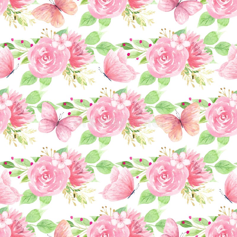 Beau modèle sans couture de floraison de fleurs illustration de vecteur Beau modèle sans couture de floraison de fleurs illustration de vecteur