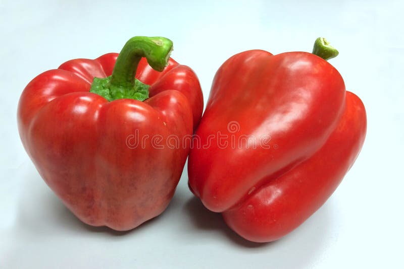 Beau paprika rouge sur un fond blanc photo libre de droits Beau paprika rouge sur un fond blanc photo libre de droits