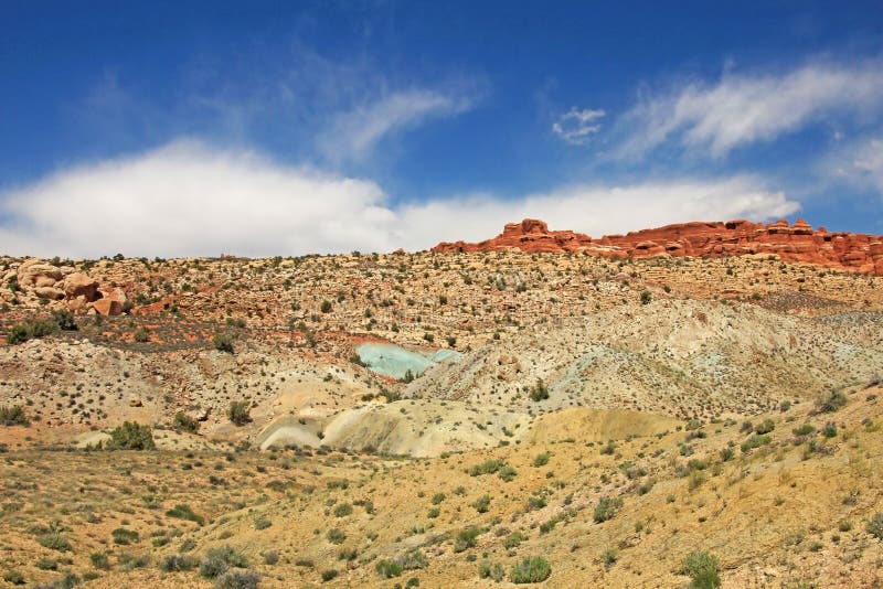 Beau paysage au parc national de voûtes en Utah, Etats-Unis photo stock Beau paysage au parc national de voûtes en Utah, Etats-Unis photo stock