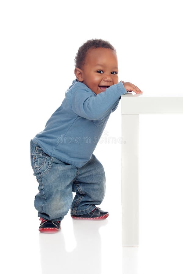 Beau bébé garçon africain image stock. Image du enfance - 30349721