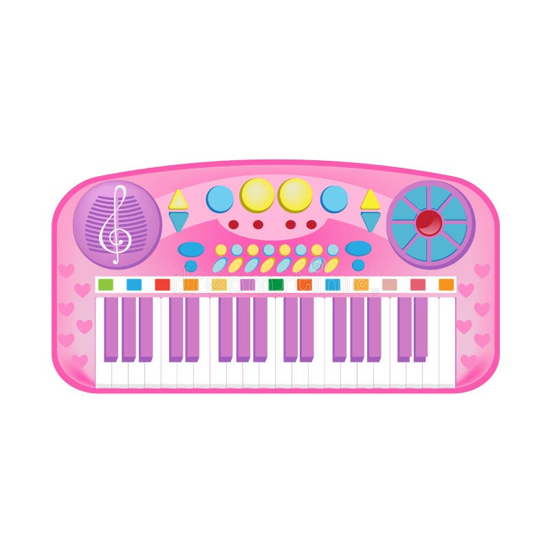 Piano Instrument De Musique Pour L'enfant Jouet De Chéri Illustration Stock  - Illustration du électronique, plan: 87641901