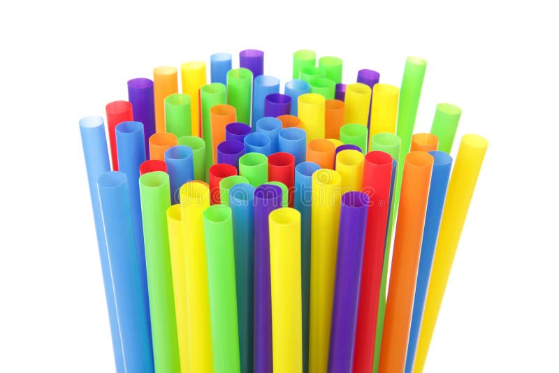 Many colorful plastic straws with opening upwards isolated on white background. San Francisco`s board of supervisors voted unanimously to join cities such as Vancouver, Berkeley and Seattle in banning. Many colorful plastic straws with opening upwards isolated on white background. San Francisco`s board of supervisors voted unanimously to join cities such as Vancouver, Berkeley and Seattle in banning