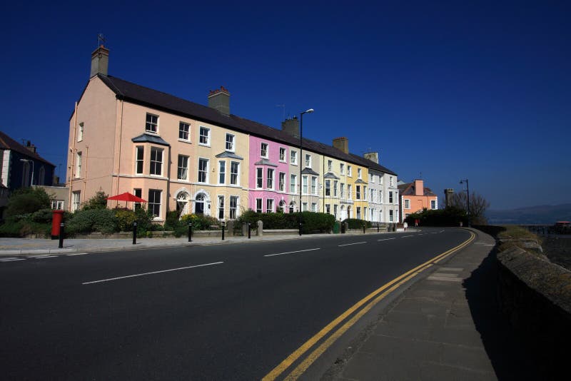 Beaumaris town stock photo. Image of pink, wales, beaumaris 5440482