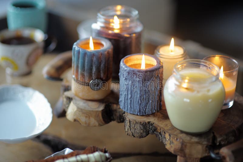 Beautiful ablaze candle stock photo Beautiful ablaze candle stock photo