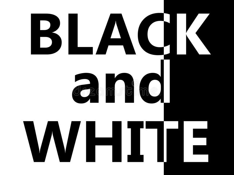 Abstract Black and White Text Background Stock Illustration